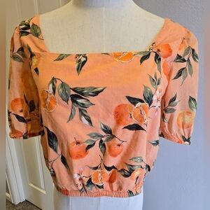 Loft Floral Peach Women's Top